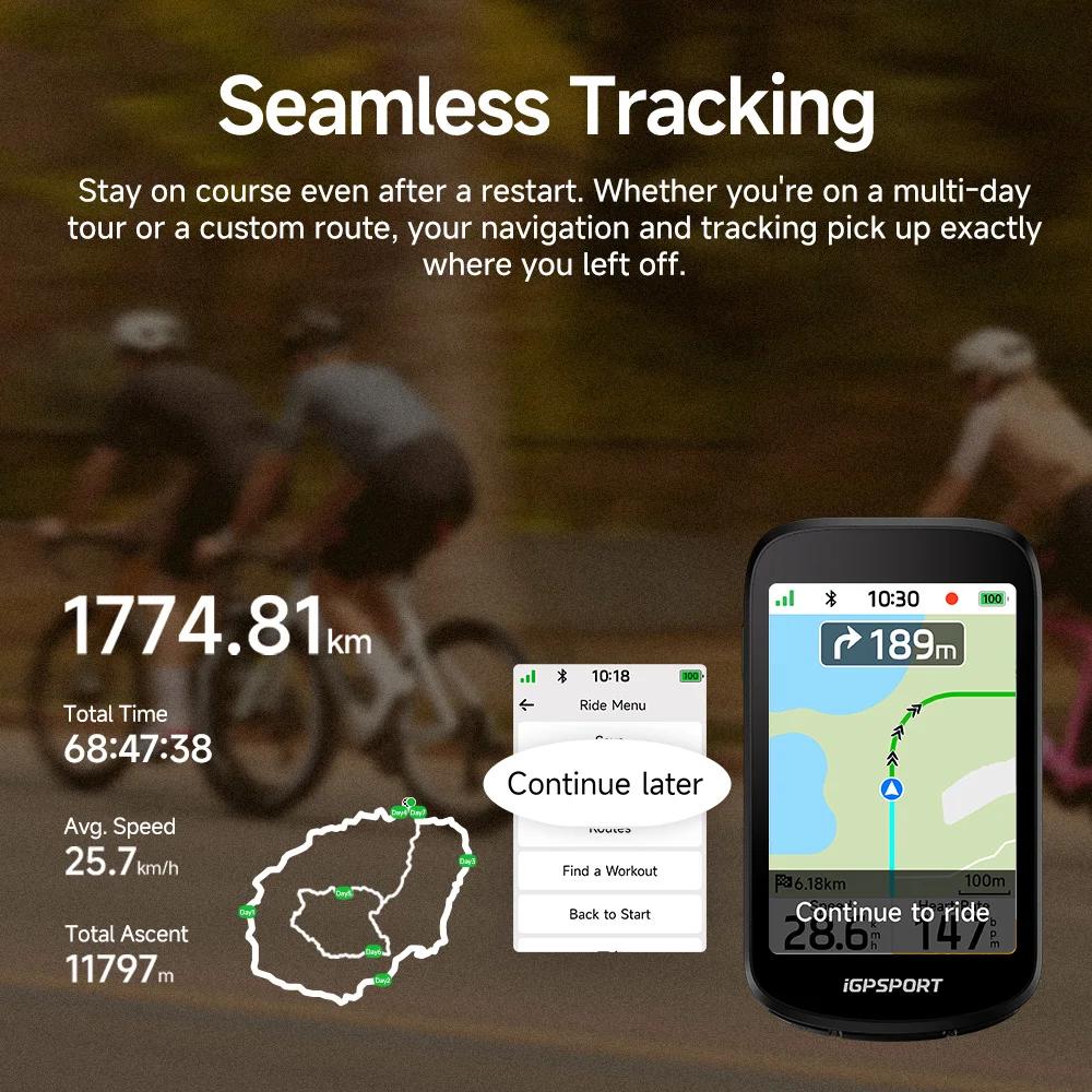 Ordinateur vélo GPS IGPSPORT BSC300 navigation mondiale capteurs sans fil cyclisme