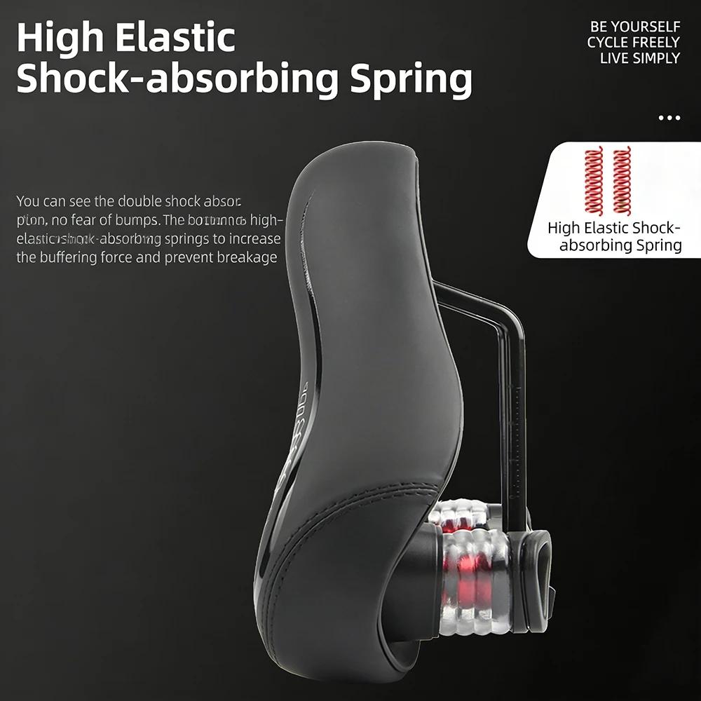 Selle de vélo, absorption des chocs hautement élastique