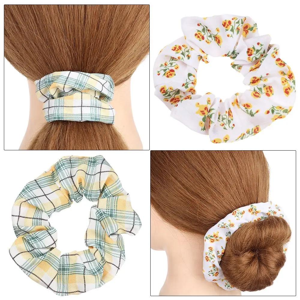 Accessoires capillaires élastiques à motif floral