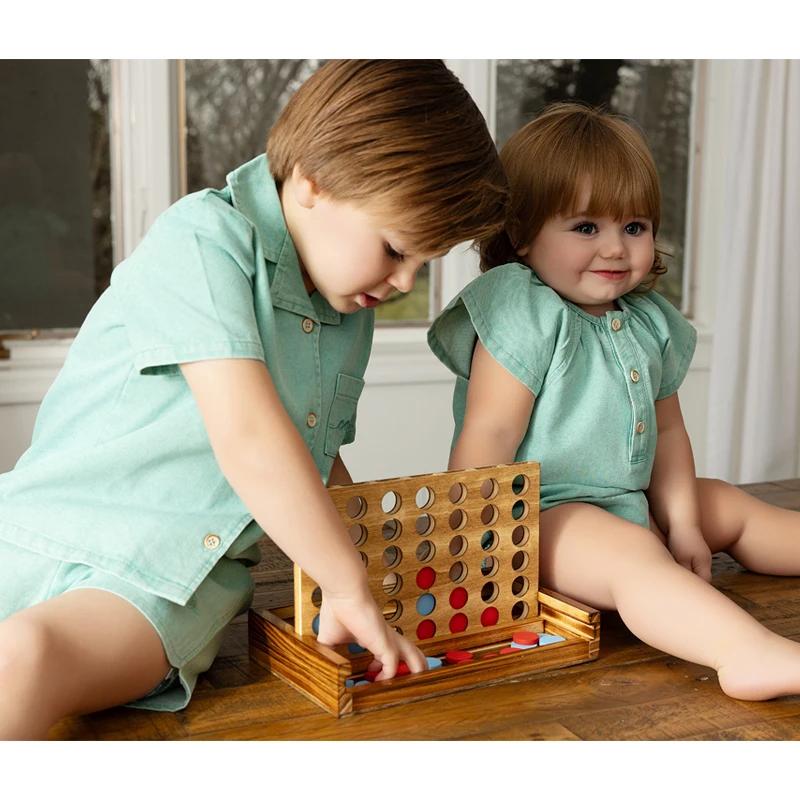 Collection Ali Co SS26 Green Denim : vêtements en coton pour garçons et filles, robes, jupes, chemises et salopettes - RE-EN STOCK LE DÉBUT DU MAI