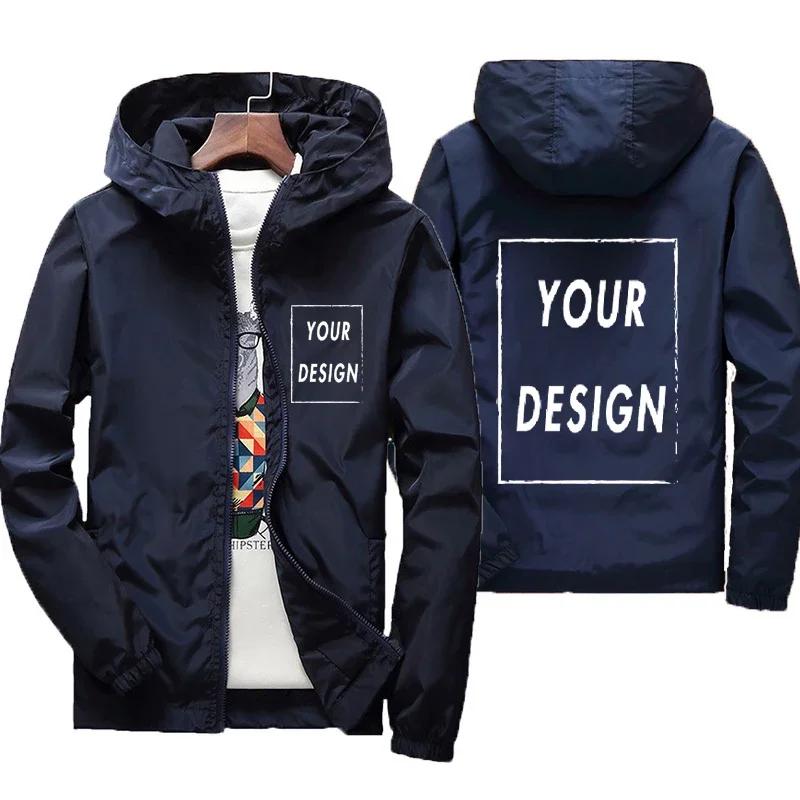 Veste d'automne avec Logo de marque personnalisé pour homme