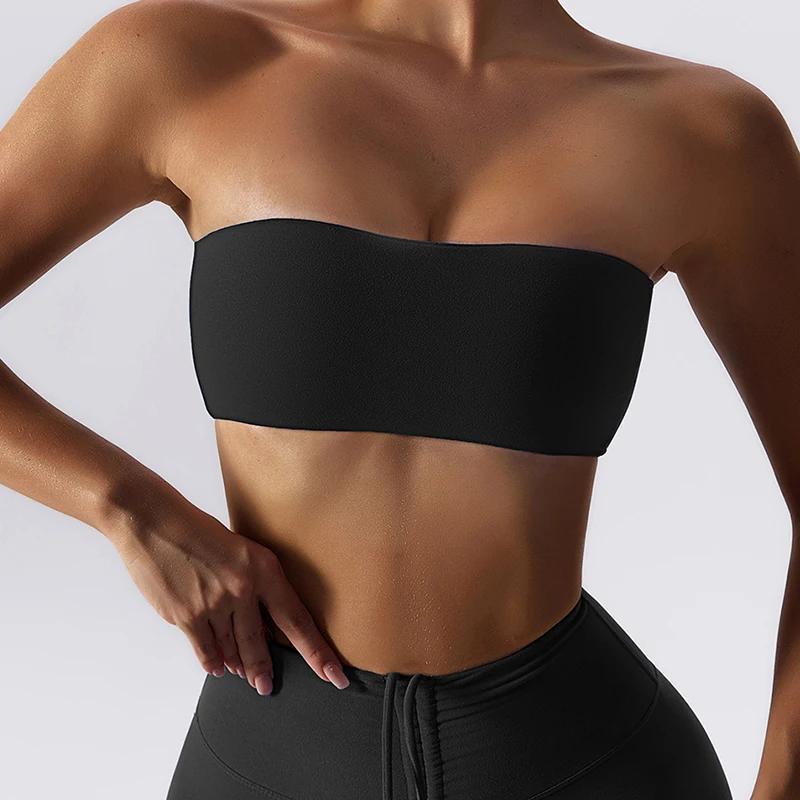 Soutien-gorge tubulaire sans bretelles femme - Sous-vêtement sport yoga gym fitness confortable