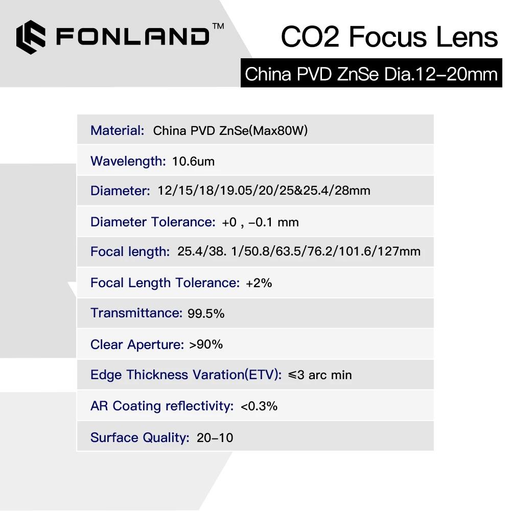 Fonland ZnSe lentille de mise au point