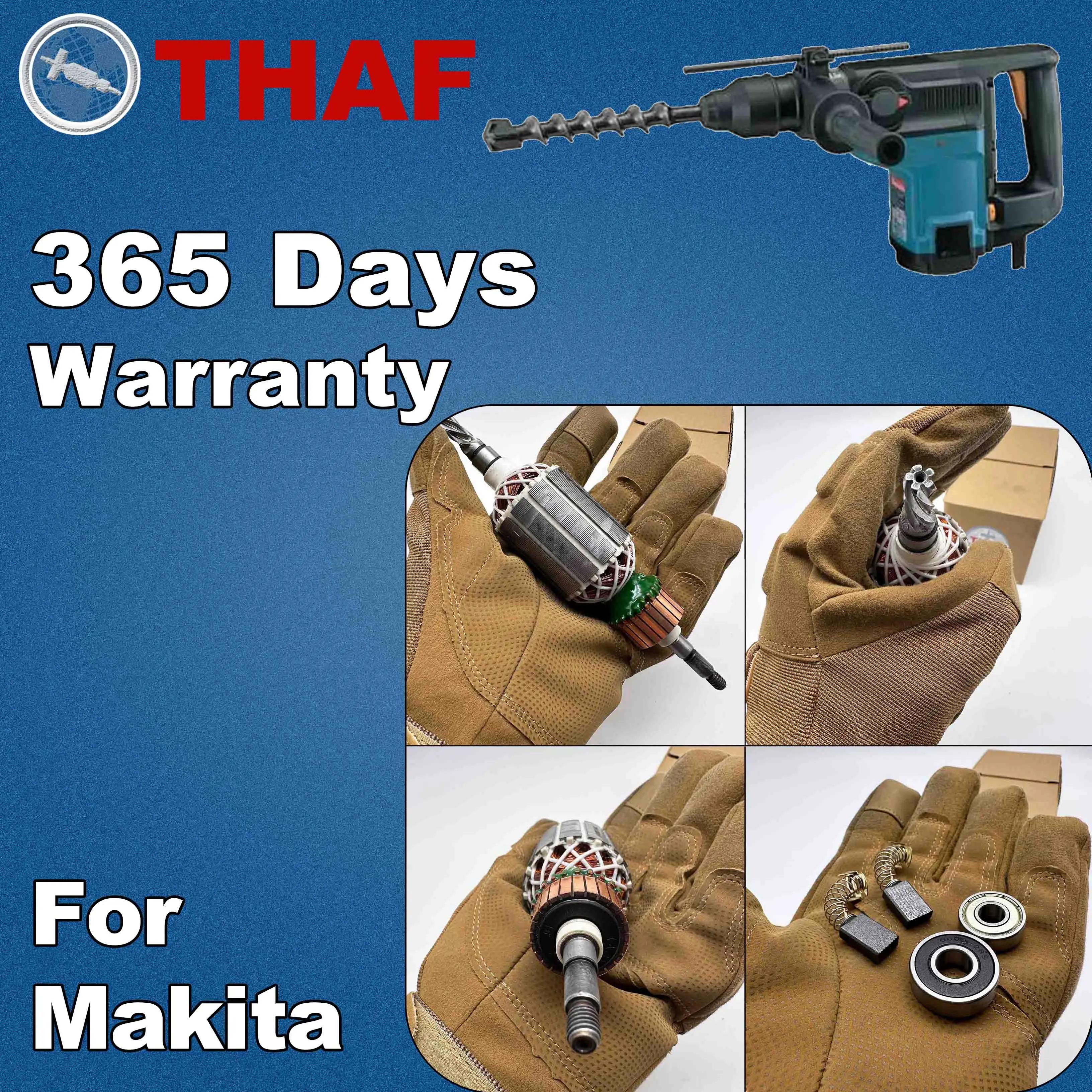 AC 220V 240V HR4000C Induit Rotor pour MAKITA Marteau Perforateur Pièces de rechange Perceuse à percussion HR4040C