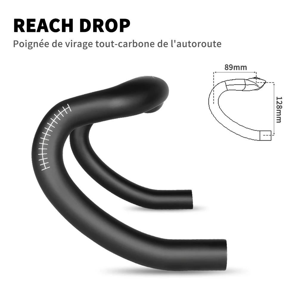 TOSEEK – guidon en carbone pour vélo de route