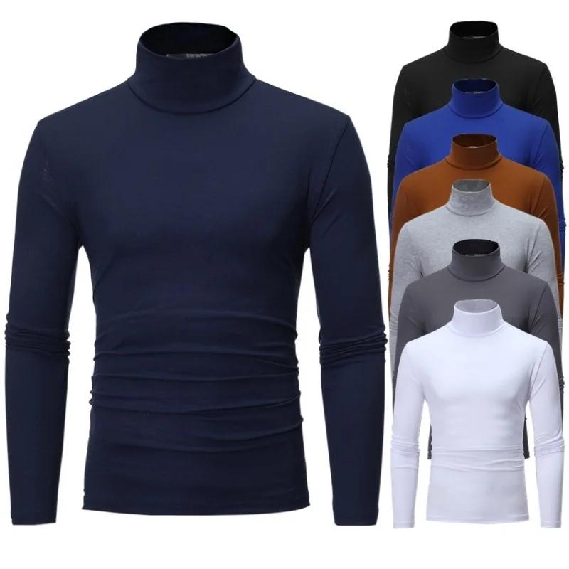 Sous-vêtements thermiques à col haut pour hommes