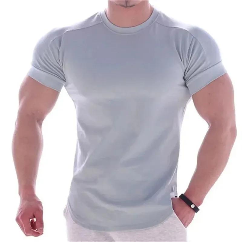 T-shirt de sport homme 2024 - Séchage rapide pour l'entraînement en plein air et en salle