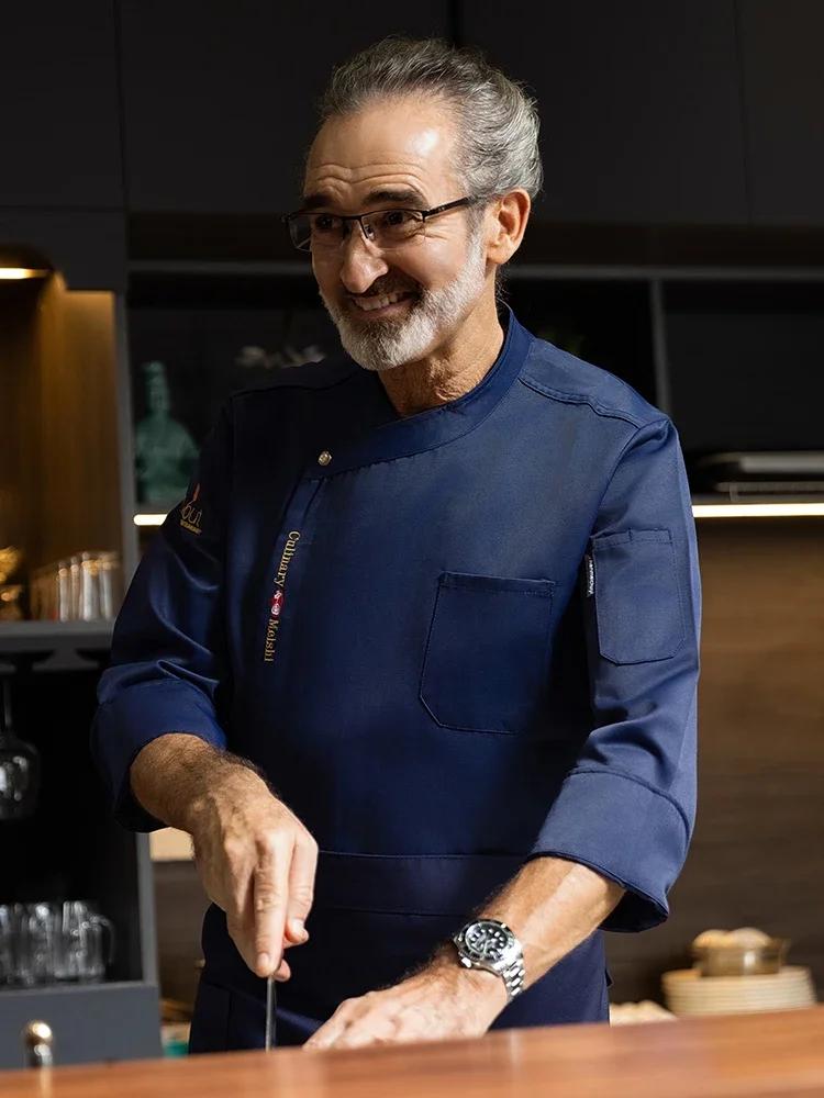 Uniforme de cuisine de restaurant, vestes de chef d'hôtel, vêtements de service alimentaire, chemise de Chamonix, vêtements de travail respirants