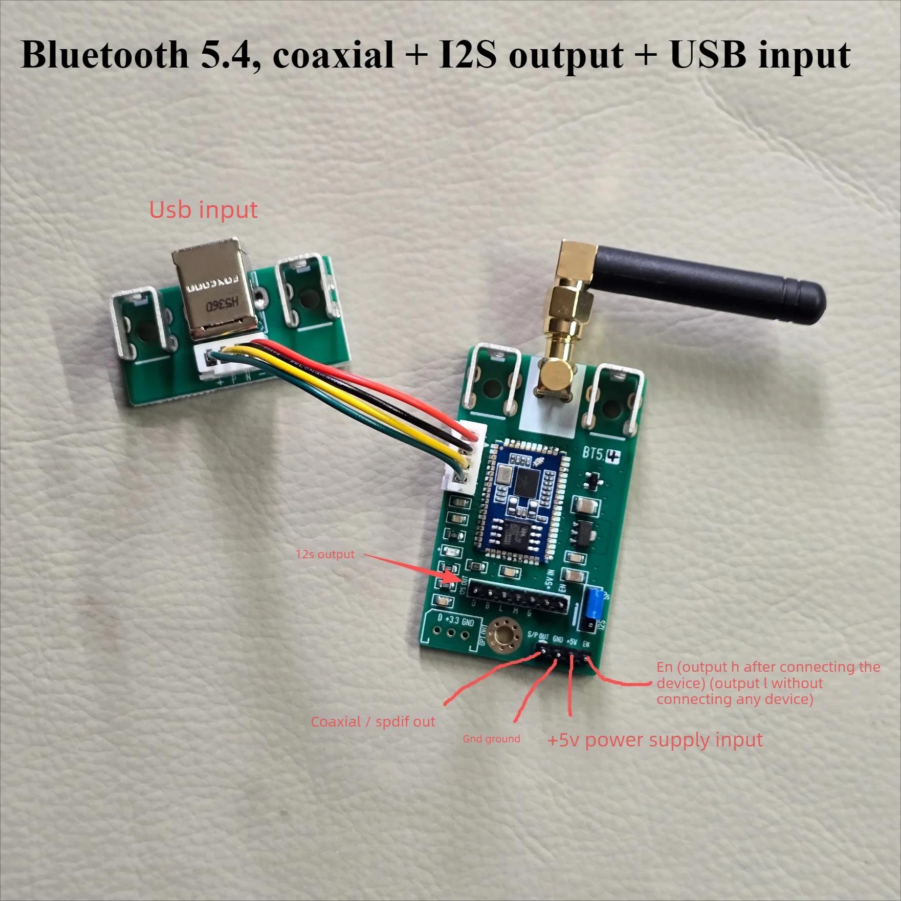 Nvarcher QCC5171 Bluetooth 5.3 Sat, AC Tech I2S, sortie coaxiale, carte USD