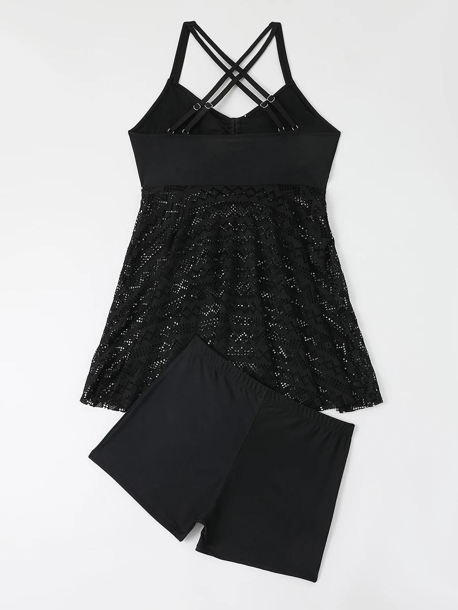 Robe de plage 2 pièces grande taille pour femmes - Maillot de bain élégant été 2024