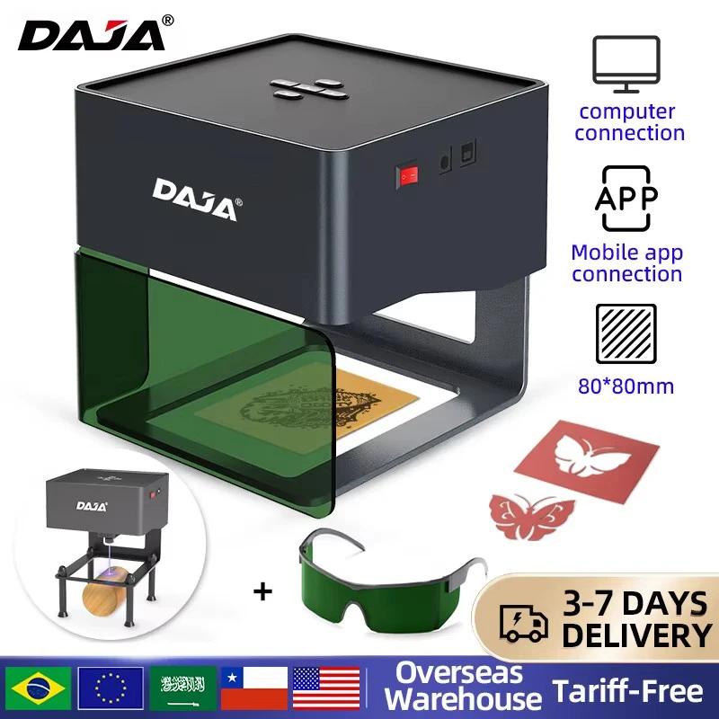 DAJA DJ6 Mini graveur Laser Portable bricolage Bluetooth Machine peint chien étiquette papier cuir en bois plastique Log