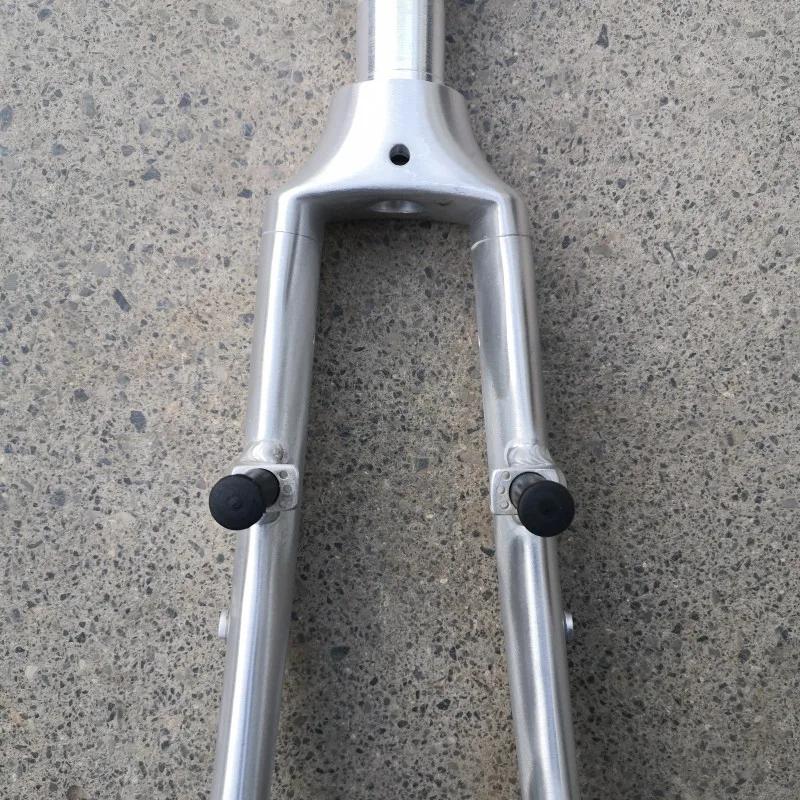 Fourche de vélo pliable 20 pouces en aluminium 406, fourche avant de vélo avec frein V, fourche Workblank