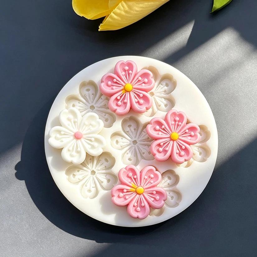 Moule en silicone en forme de fleur Sakura