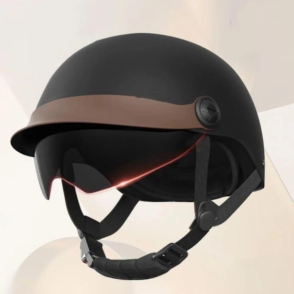 Casque de vélo électrique ultra léger, anti-chute, respirant, protection solaire, demi-casque de moto, vélo électrique