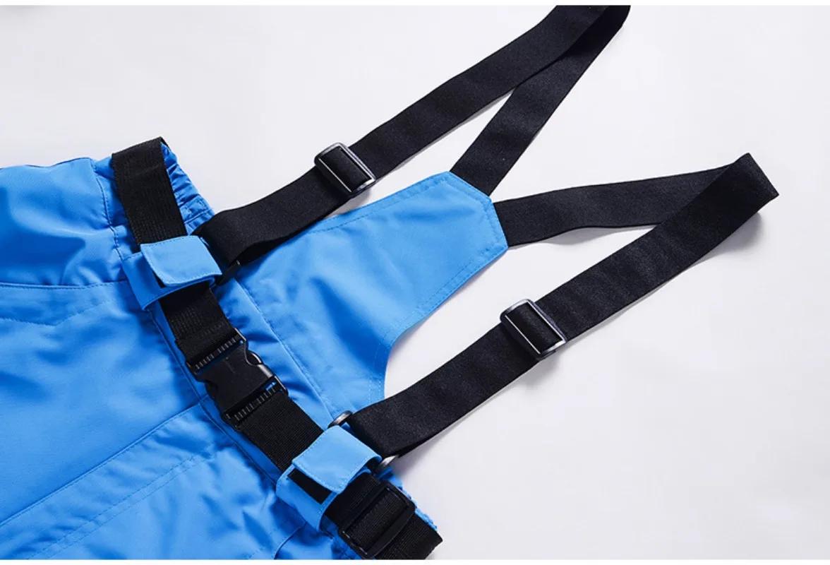 Pantalons de ski pour hommes et femmes, coupe-vent et imperméables, avec bretelles, pantalons d'hiver en coton épais et chauds, pantalons de snowboard