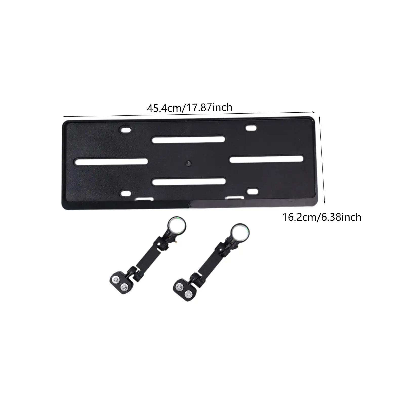 Support de plaque d'immatriculation auxiliaire, accessoire universel pour porte-vélo arrière de véhicule, léger, professionnel, assemblage Simple