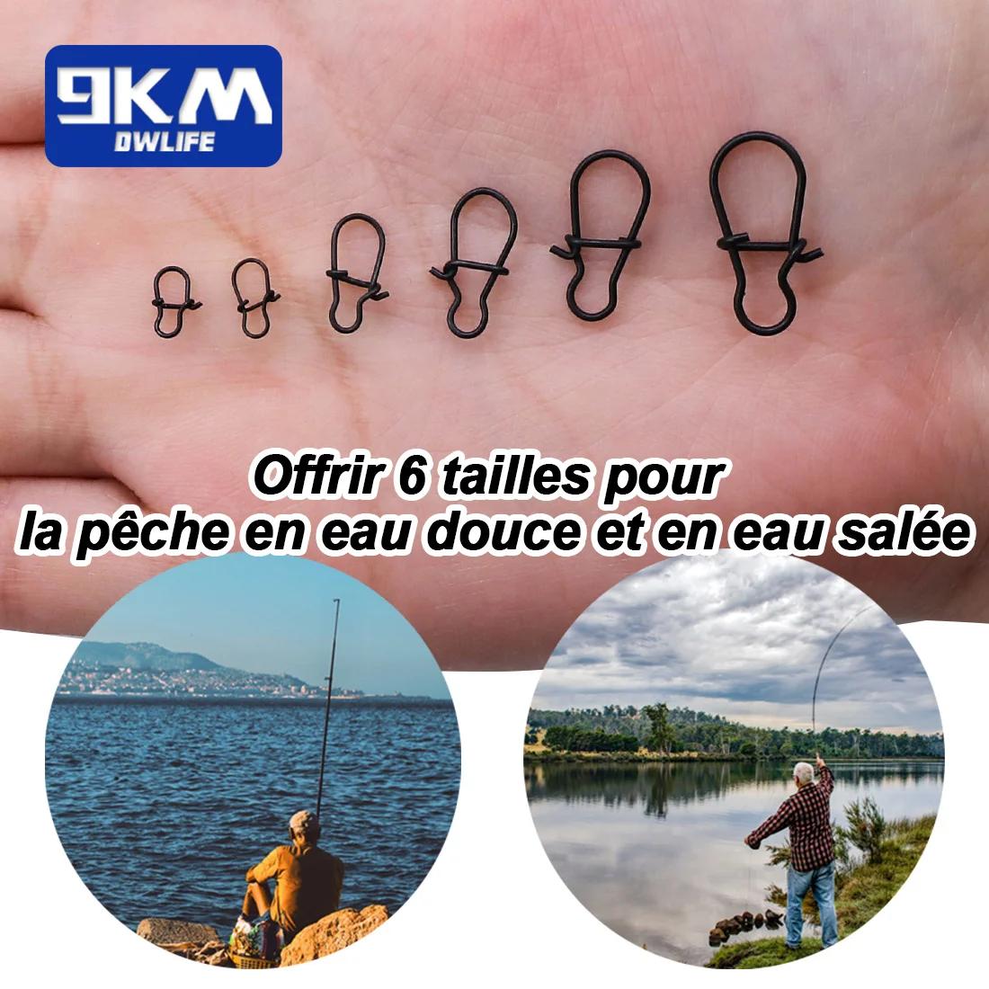 Boucle de pêche Duo Lock 25 ~ 100pcs
