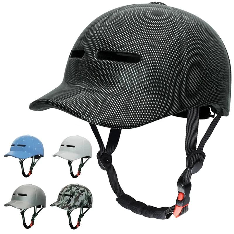 Casque de cyclisme urbain hybride – Conception à visière étendue pour la sécurité des vélos électriques et des cyclomoteurs et des scooters