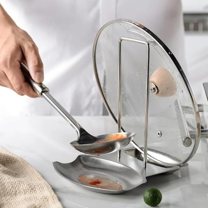 Support de couvercle de casserole en acier inoxydable