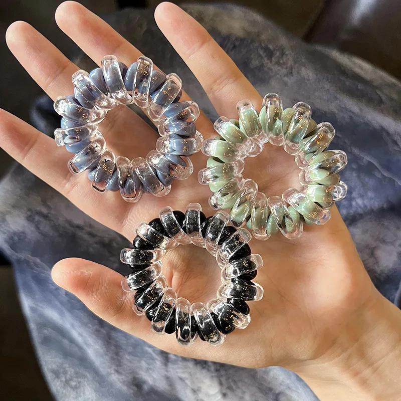 Attache à cheveux élastique en plastique pour femmes