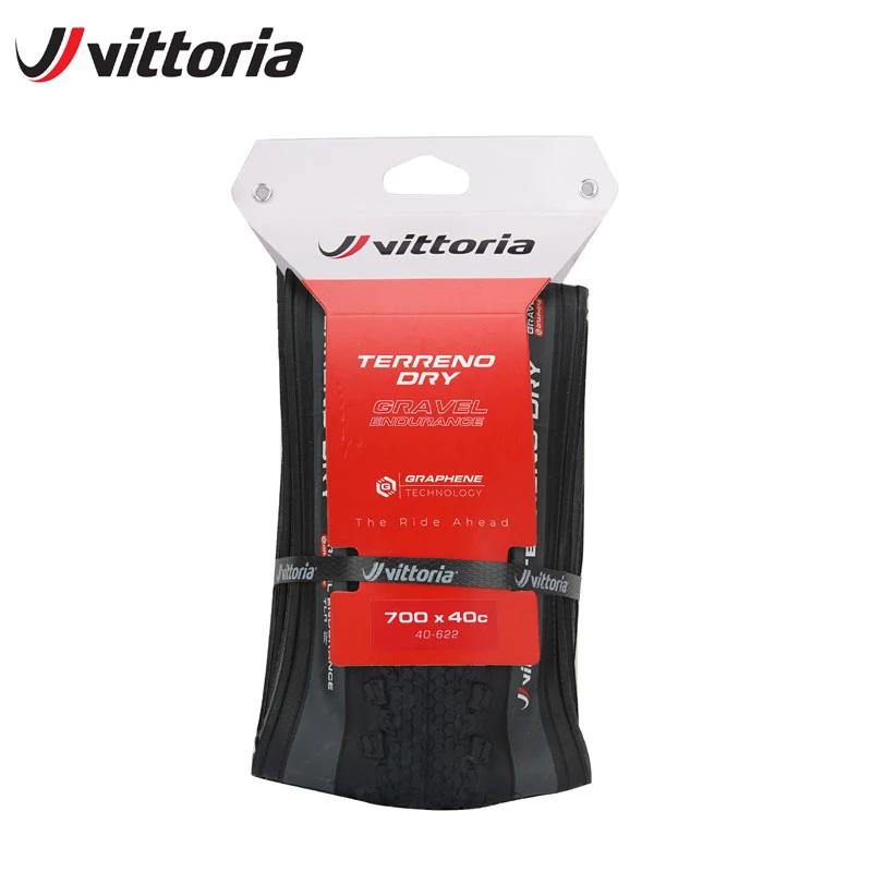 Pneu de vélo de route sans chambre à air Vittoria 700x33C/37C/40C TERRENO DRY Gravel Endurance 120TPI pour le cyclisme longue distance