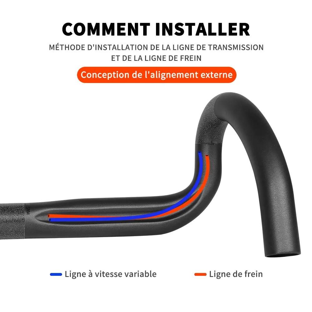 TOSEEK – guidon de vélo de route en Fiber de carbone