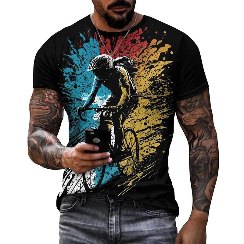 T-shirt graphique de vélo vintage pour hommes et femmes