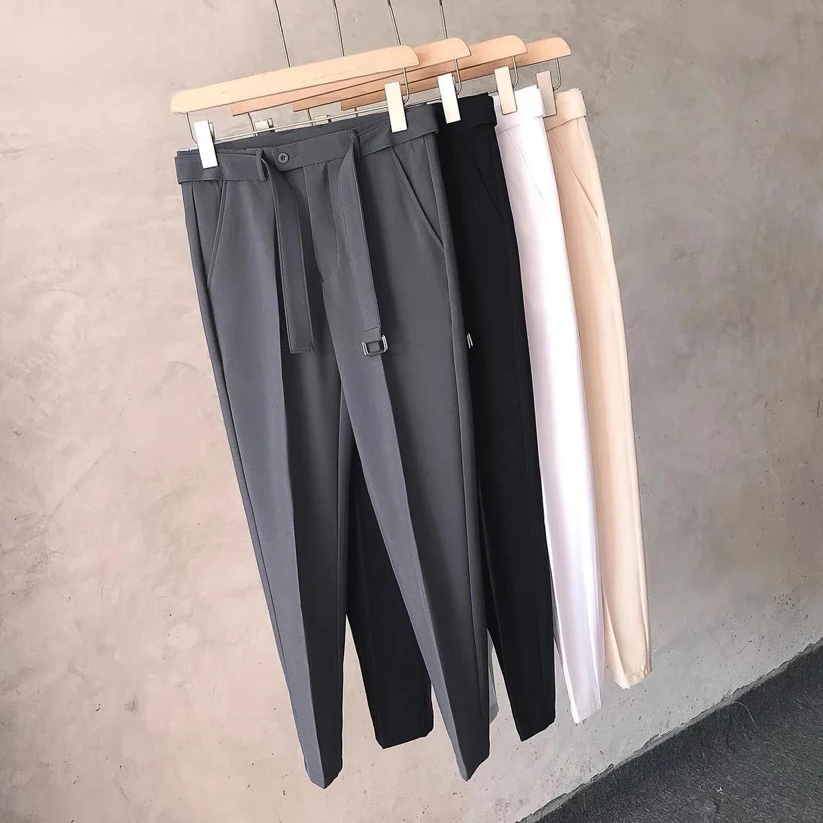 Pantalon de bureau drapé pour hommes