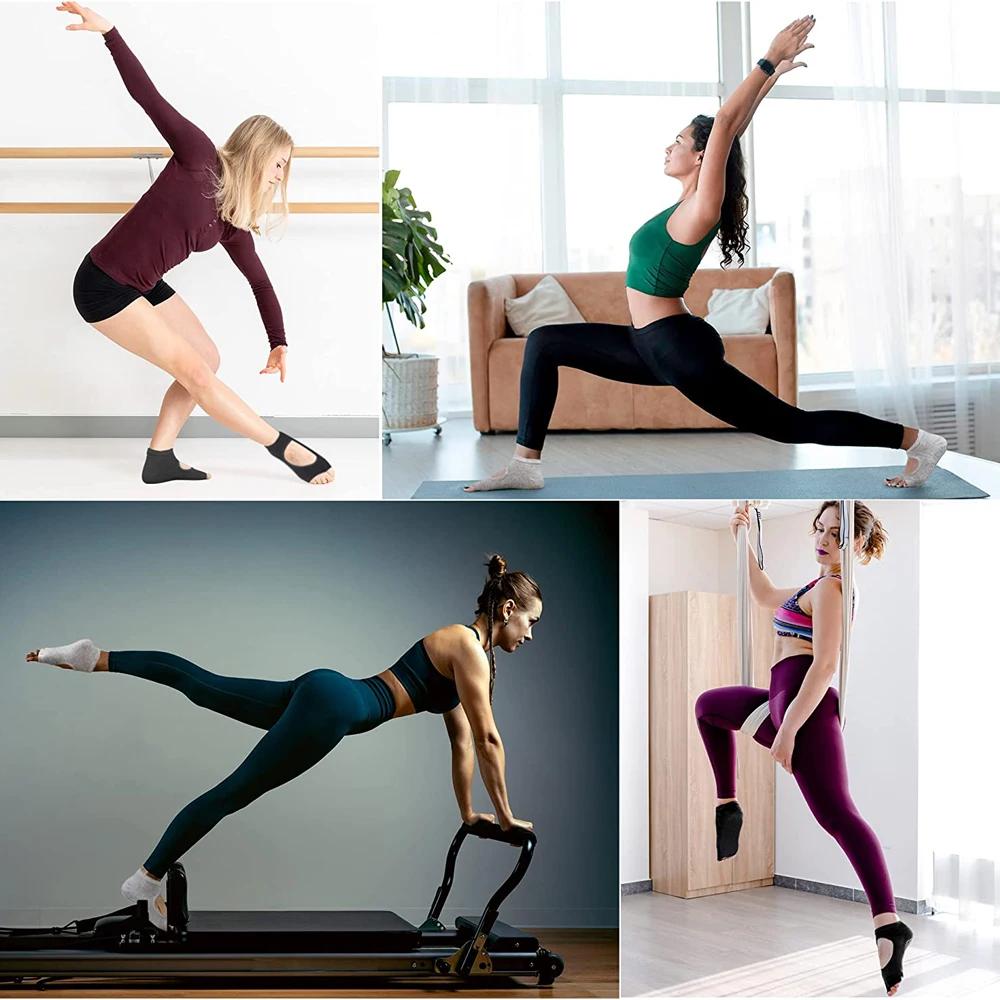 Chaussettes de Yoga antidérapantes pour femmes - Qualité supérieure pour Pilates et danse professionnelle