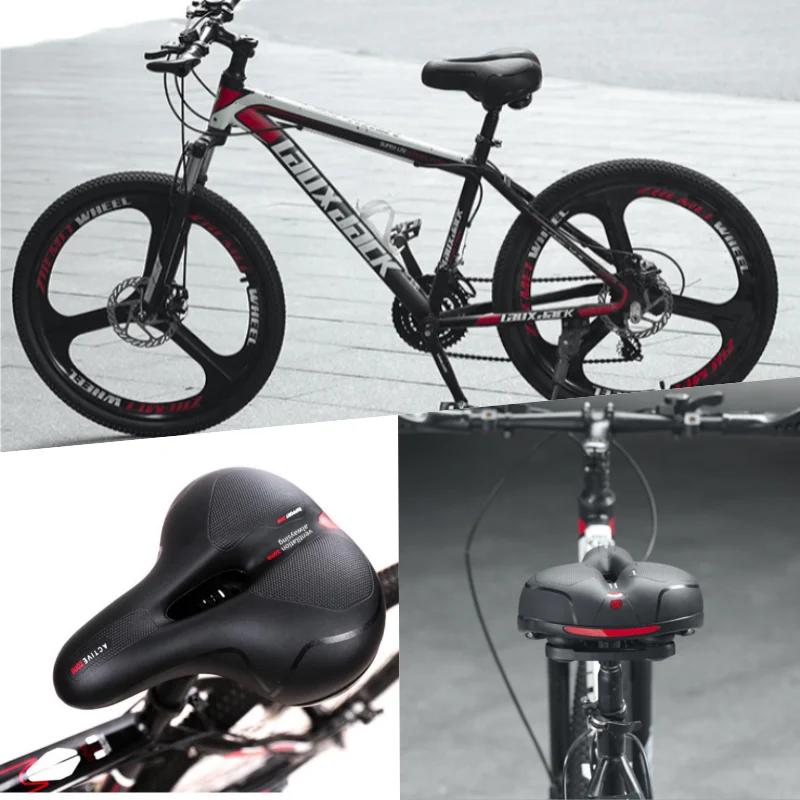 Coussin de vélo confortable pour les femmes et les hommes double absorption des chocs mousse à mémoire sphérique