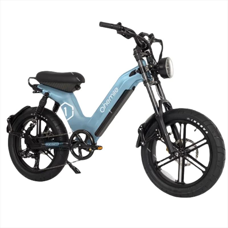 Fatbike – vélo électrique 2024, batterie détachable, 400w, 48v, 20 pouces, longue Distance, avec Bluetooth débloqué