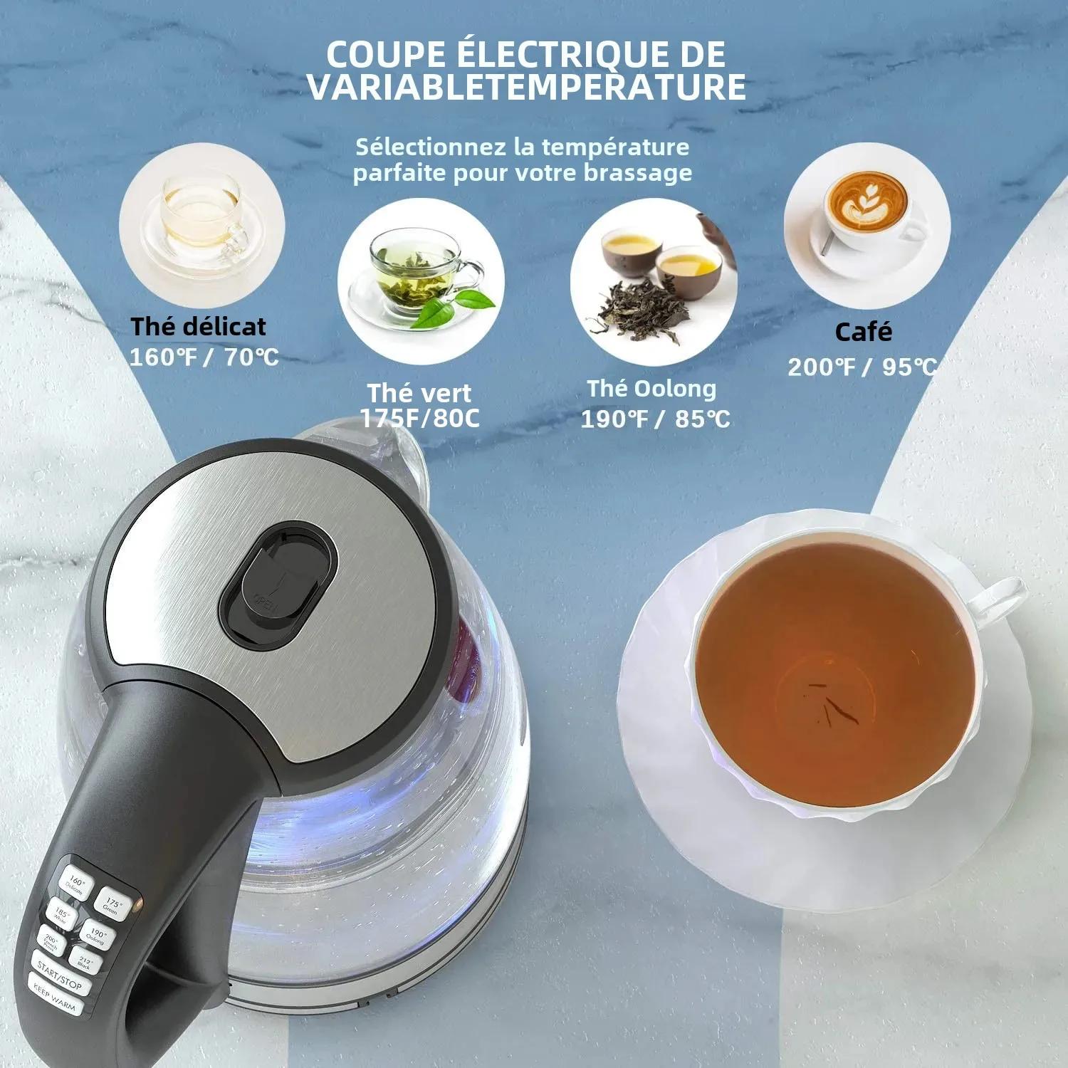 DEVISIB Bouilloire électrique en verre