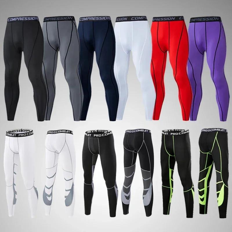 Pantalon compression lycra homme cyclisme course basket football fitness