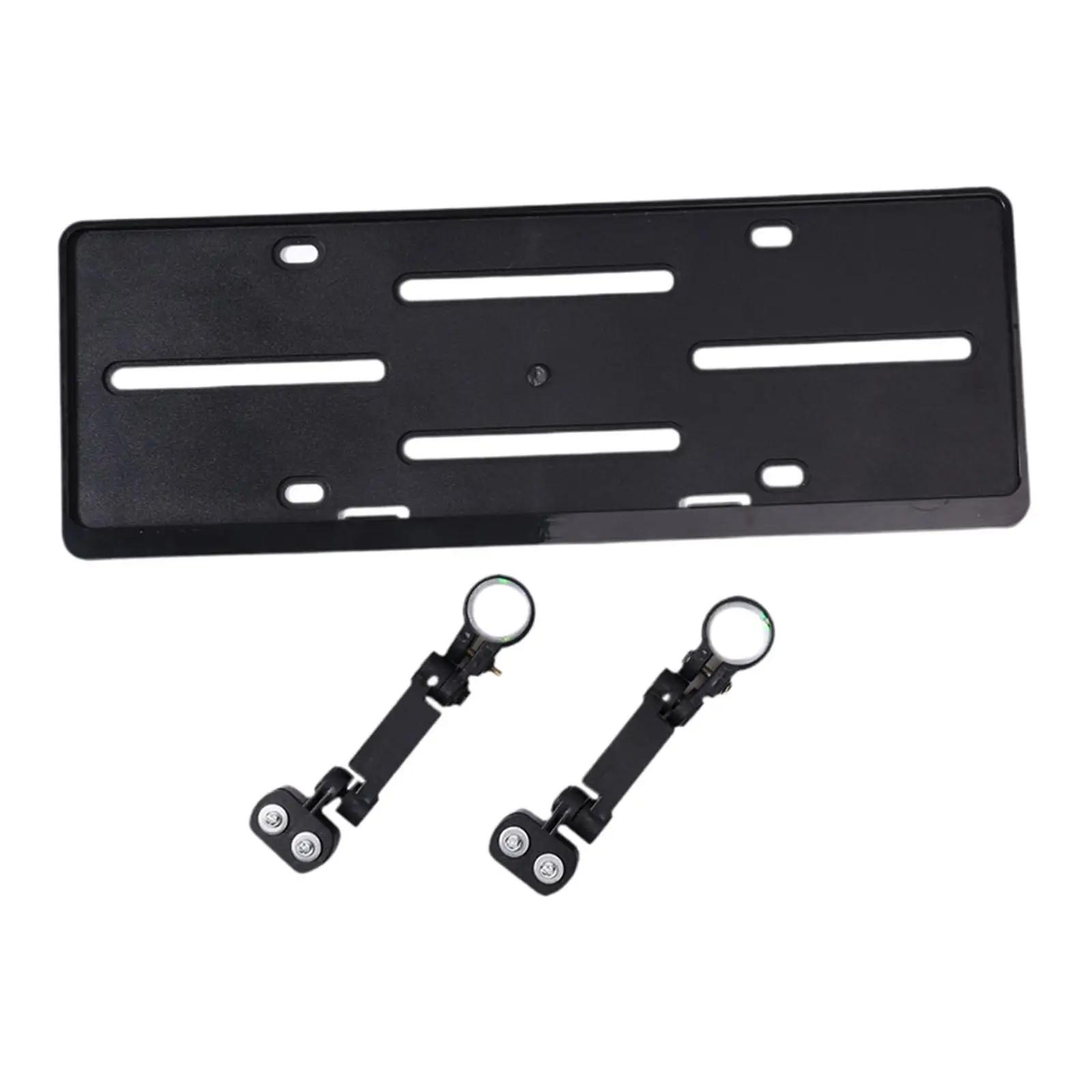 Support de plaque d'immatriculation auxiliaire, accessoire universel pour porte-vélo arrière de véhicule, léger, professionnel, assemblage Simple