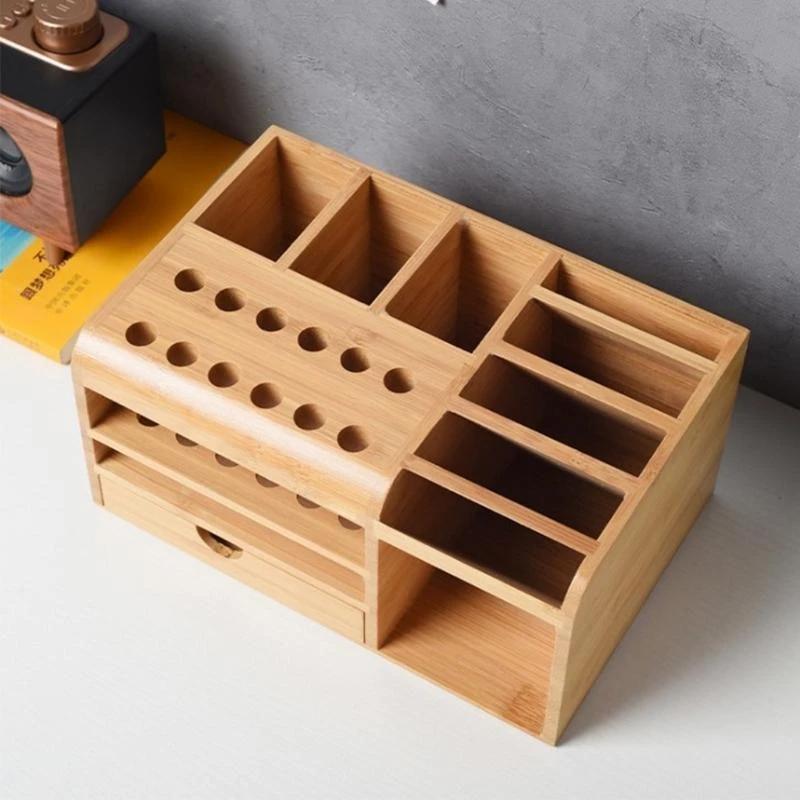 Boîte rangement multifonctionnelle en bois