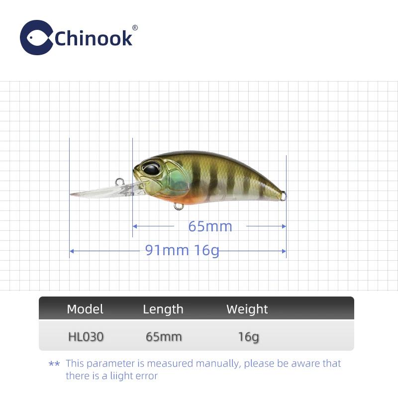Leurre de pêche au basse CHINOOK Crankbait 87MM 16G