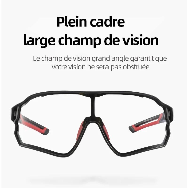 ROCKBROS lunettes de cyclisme photochromiques vtt