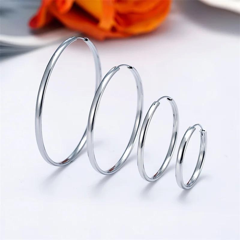 Senlissi-nouvelles boucles d'oreilles plaquées or 18 carats pour femmes