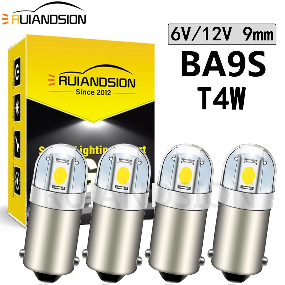 RUIANDSION4X BA9S T4W 3030SMD-Ampoule LED pour Coffre de Voiture