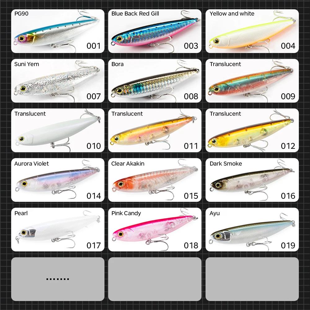 Hunthouse flottant Topwater crayon leurre de pêche 60mm 90mm 100mm Surface dur appât WTD eau salée pour brochet bar trui