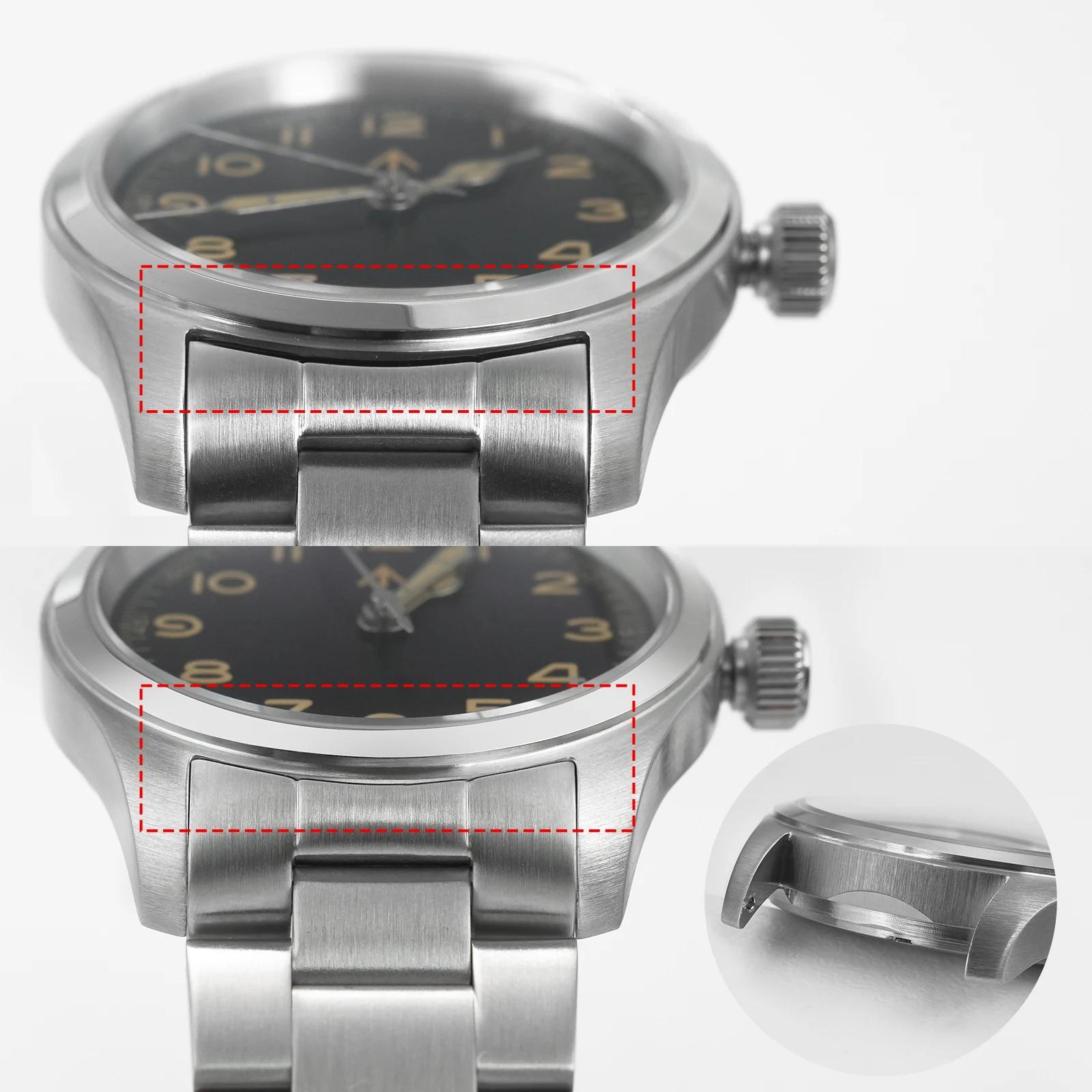 Militado ML08 montre militaire VH31 mouvement à Quartz Double cristal saphir C3 BGW9 lumineux 10Bar étanche 38mm