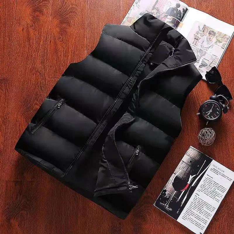 GlaJacket-Veste à col montant pour homme, manteau à fermeture éclair imperméable, gilet décontracté, vêtements de marque, chaud, hiver, automne