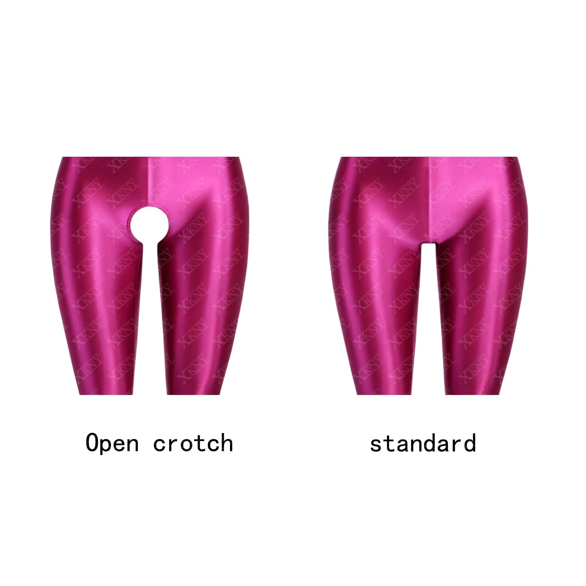 Pantalon satiné brillant XClocKNYoung taille haute - Leggings fitness yoga très élastiques et confortables