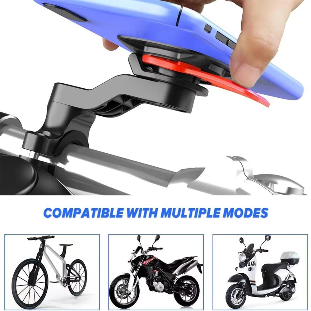 Support de téléphone pour vélo, support de téléphone pour moto, pince de fixation pour téléphone portable sur guidon, clip de téléphone pour vélo électrique et trottinette