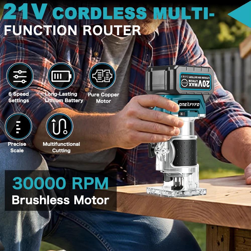 Makita-Tondeuse à main électrique sans balais à 5 vitesses