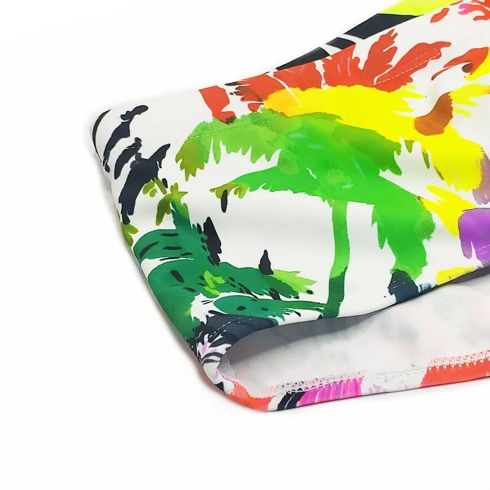 Maillots de bain imperméables multicolores hommes - Surf palm slips bikini boxer plage