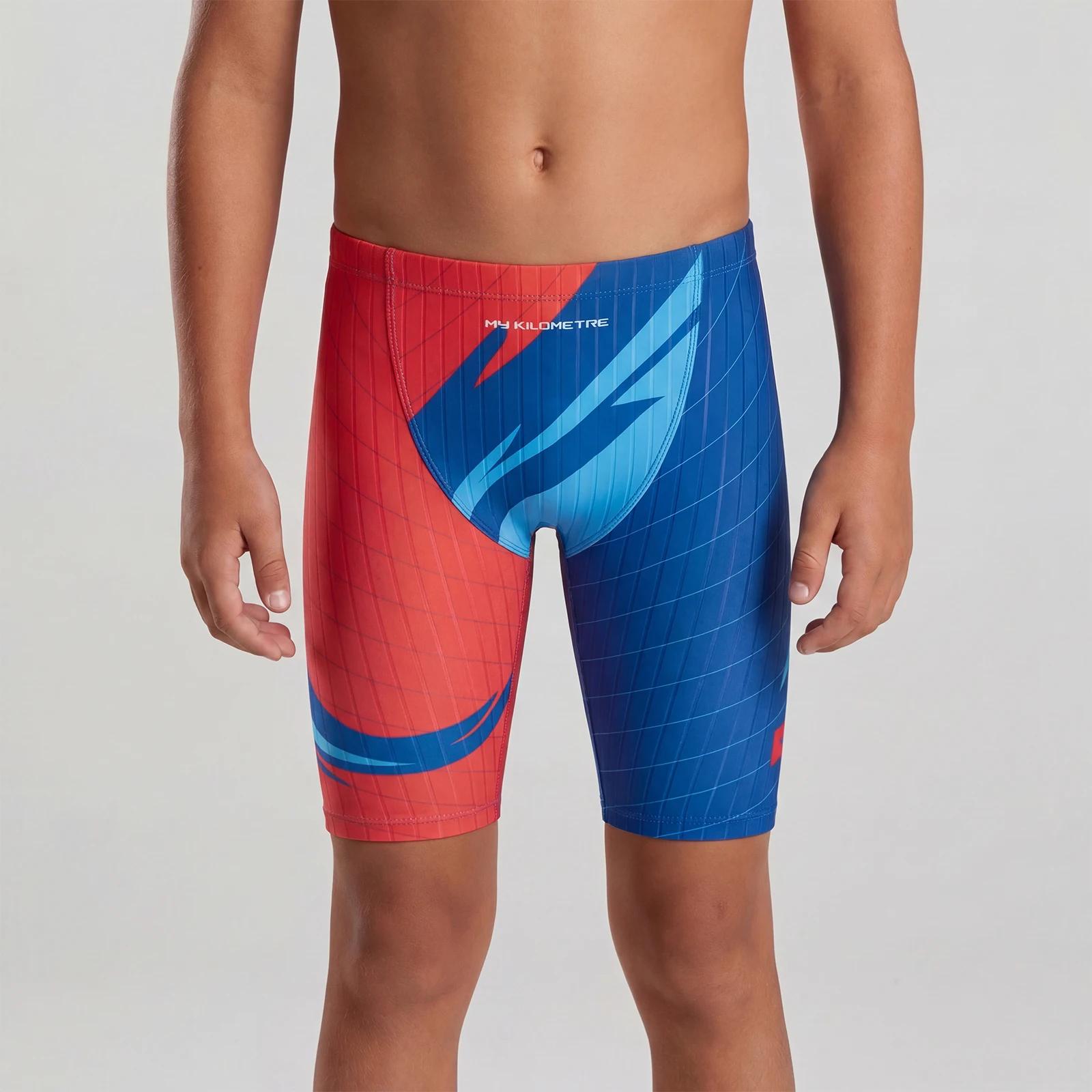 MY KILOMETRE Jammers de natation Garçons Brouilleur de compétition jeunesse avec cordon de serrage réglable Jammer de na