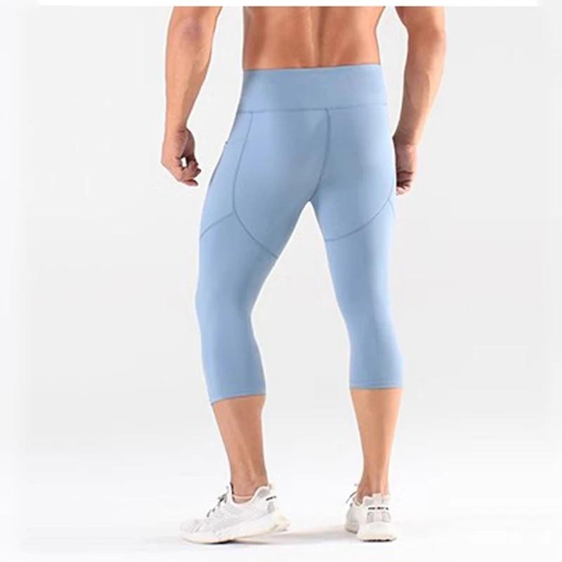 Pantacourt moulant sportif leggings genouillères pour course basket football entraînement polyvalent occasionnels femmes et hommes