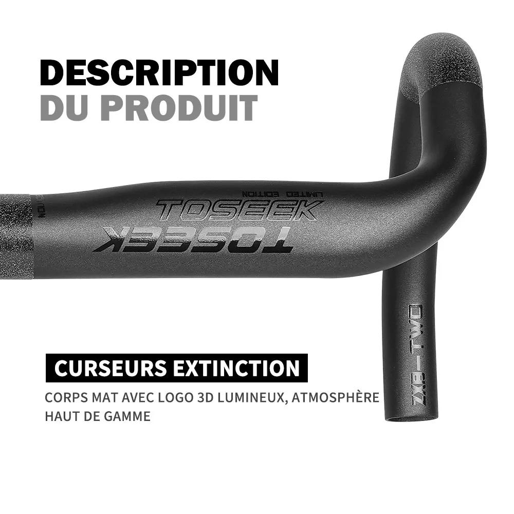TOSEEK – guidon de vélo de route en Fiber de carbone