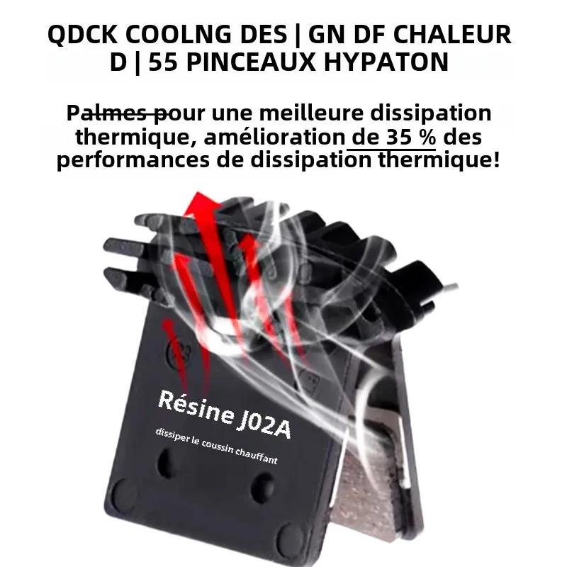 Plaquettes de frein à disque de vélo vtt J02A résine Ice Tech